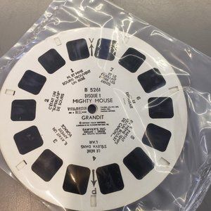 Vintage View Master reels 1958 Mighty Mouse 3 reel set (writing in French)